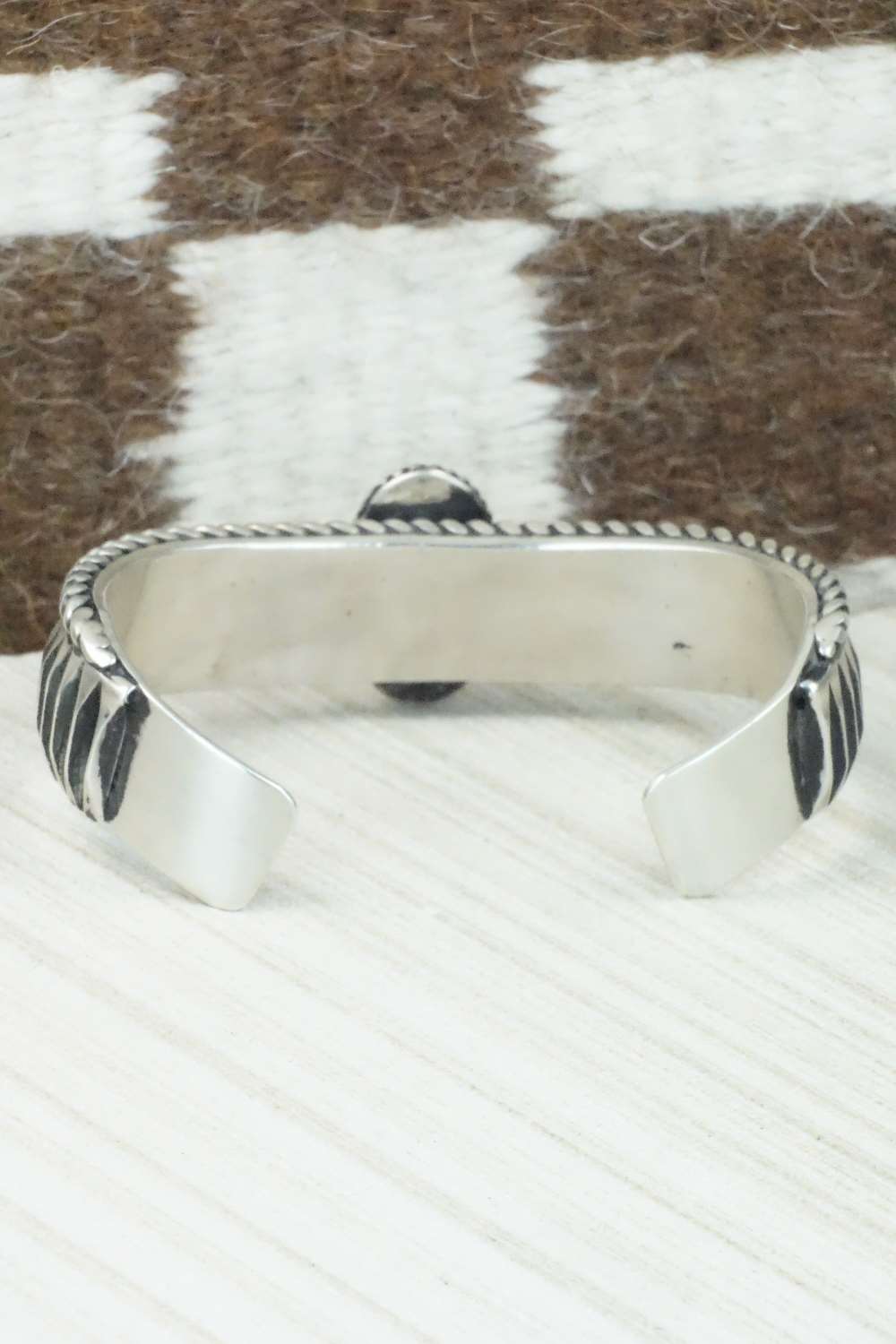 Turquoise and Sterling Silver Bracelet - Leander Tahe