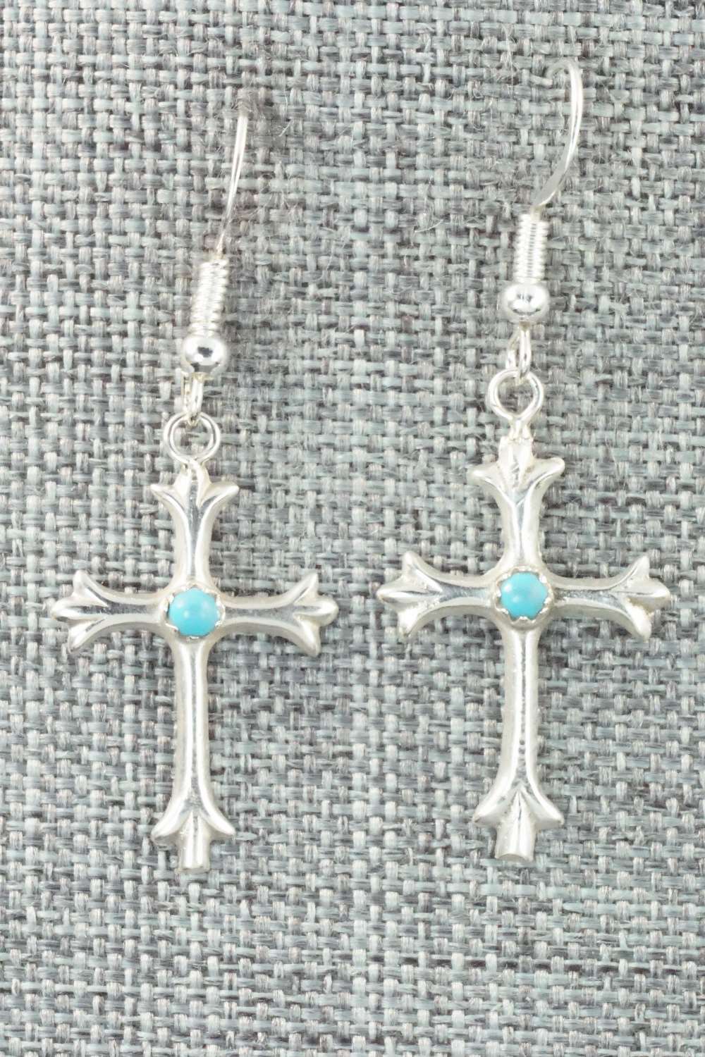 Turquoise & Sterling Silver Earrings - Bruce Chee
