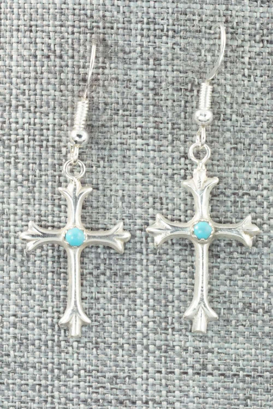 Turquoise & Sterling Silver Earrings - Lorraine Chee