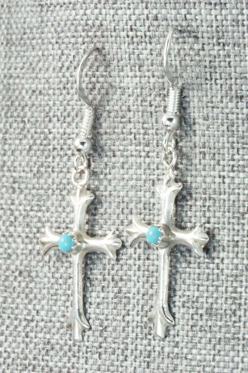 Turquoise & Sterling Silver Earrings - Lorraine Chee