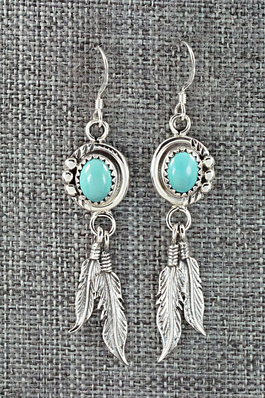 Turquoise & Sterling Silver Earrings - Rita Largo