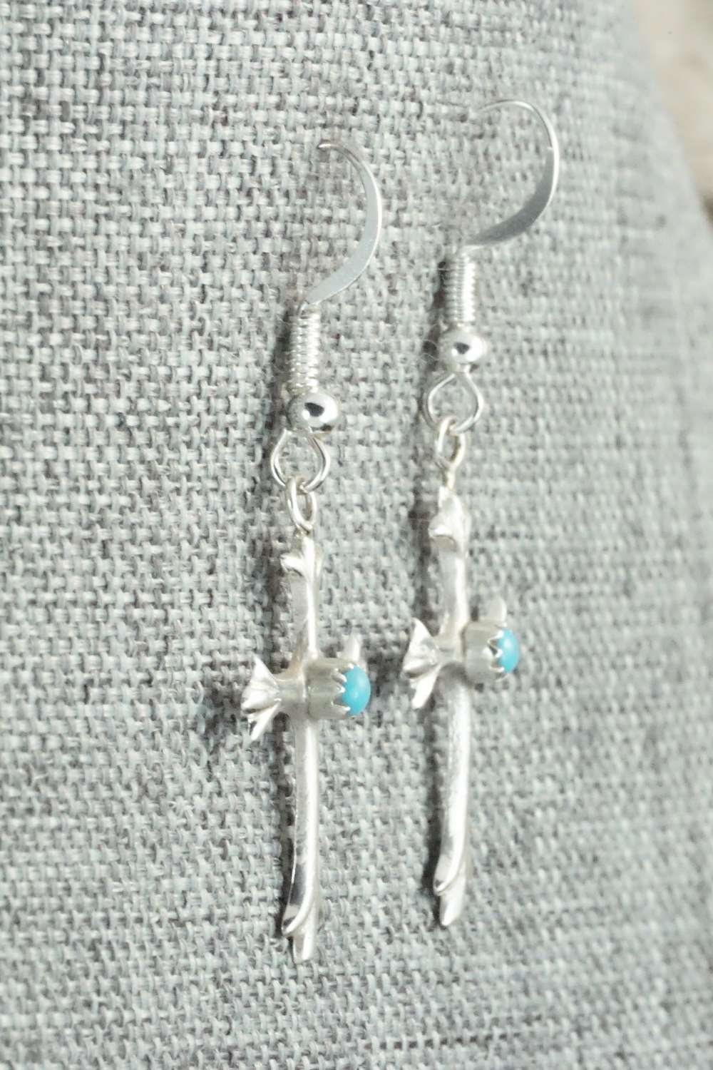 Turquoise & Sterling Silver Earrings - Lorraine Chee