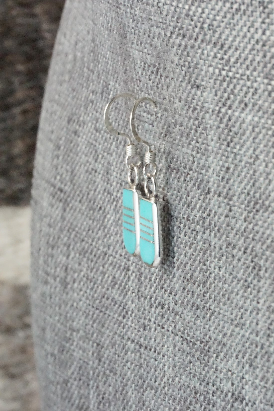 Turquoise & Sterling Silver Earrings - Valentino Laate