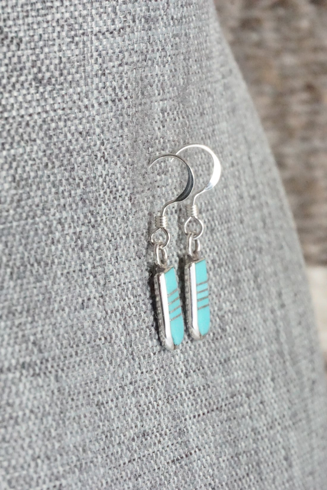 Turquoise & Sterling Silver Earrings - Valentino Laate