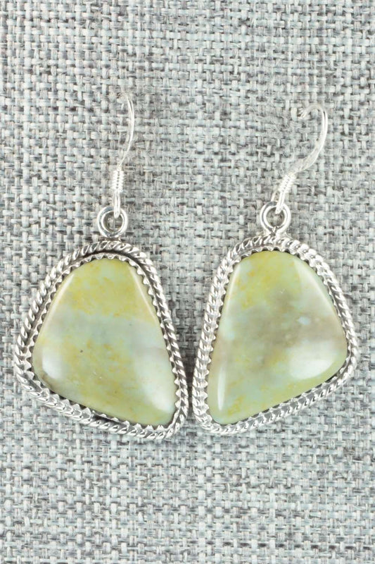 Variscite & Sterling Silver Earrings - Letricia Largo