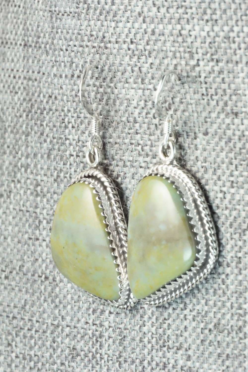 Variscite & Sterling Silver Earrings - Letricia Largo