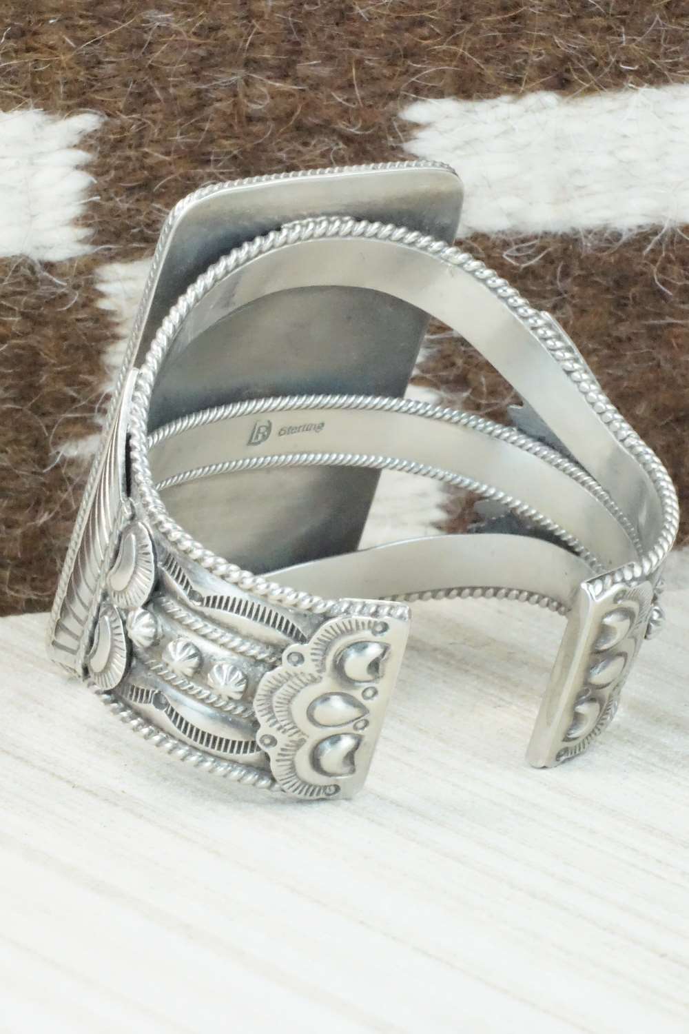 Turquoise & Sterling Silver Bracelet - Raymond Delgarito