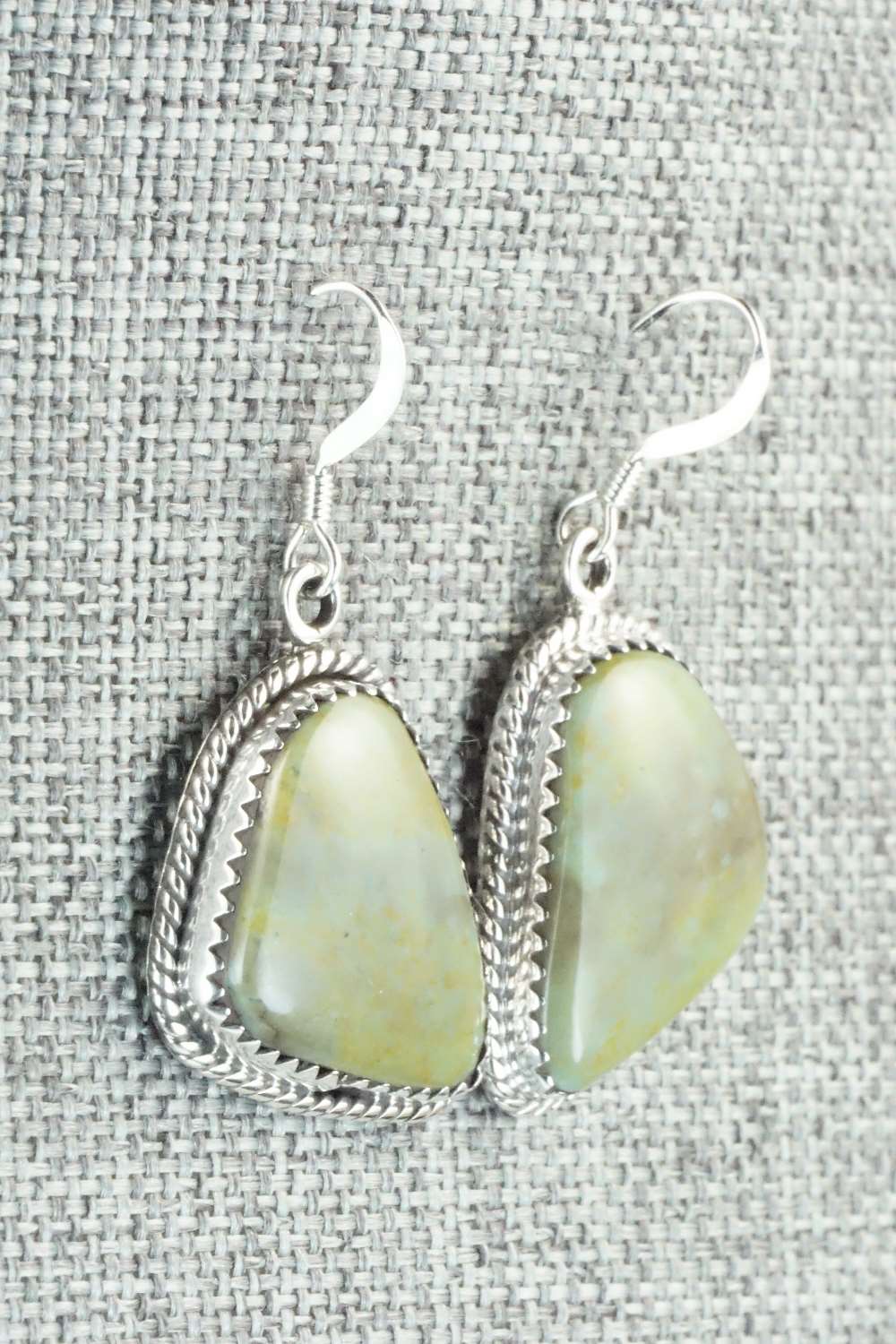 Variscite & Sterling Silver Earrings - Letricia Largo