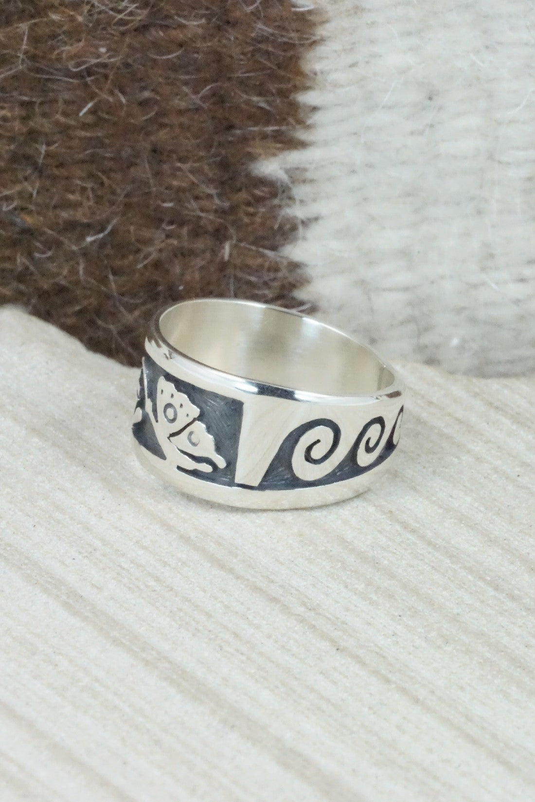 Sterling Silver Ring - Timothy Mowa - Size 12