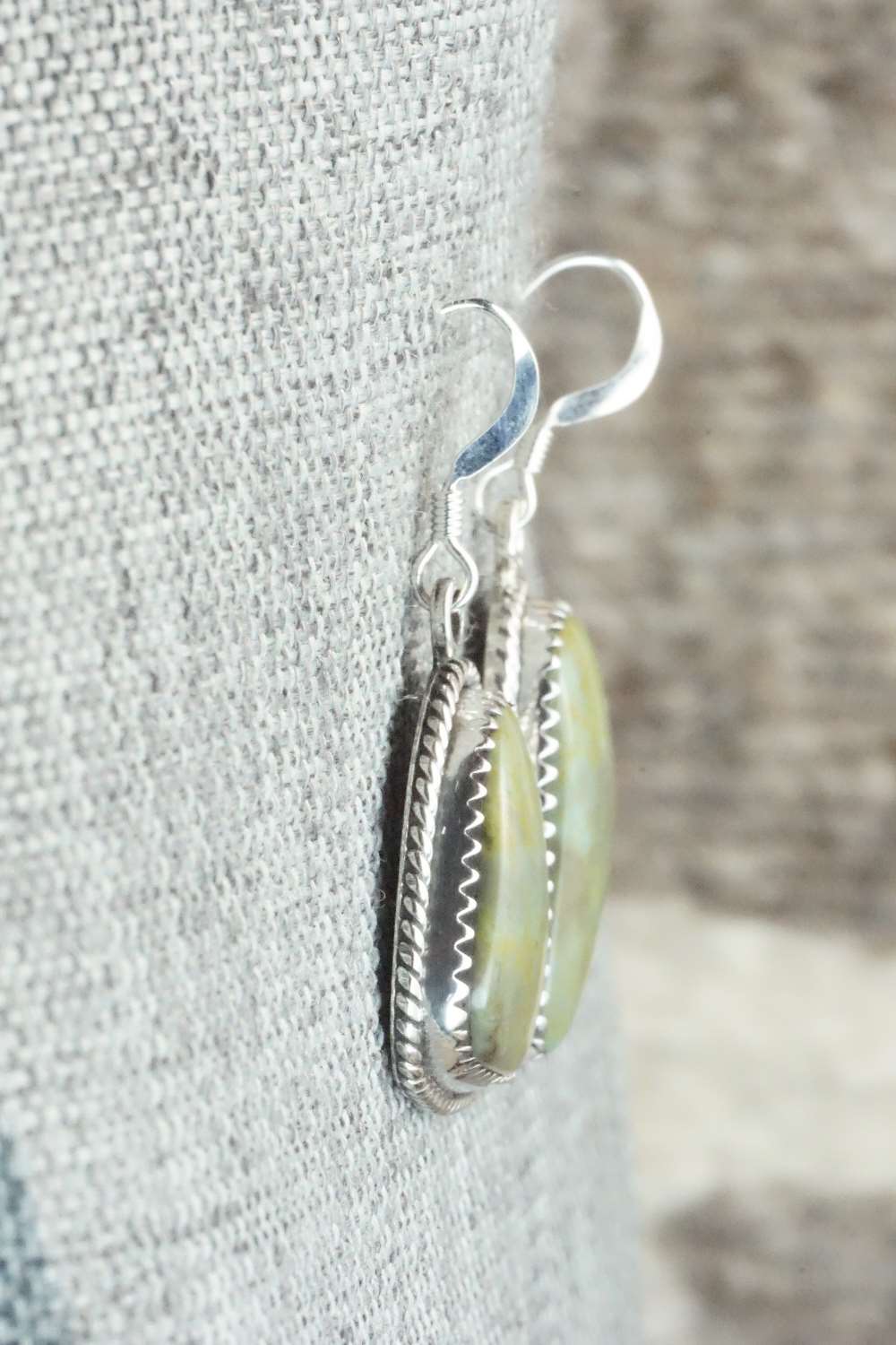 Variscite & Sterling Silver Earrings - Letricia Largo