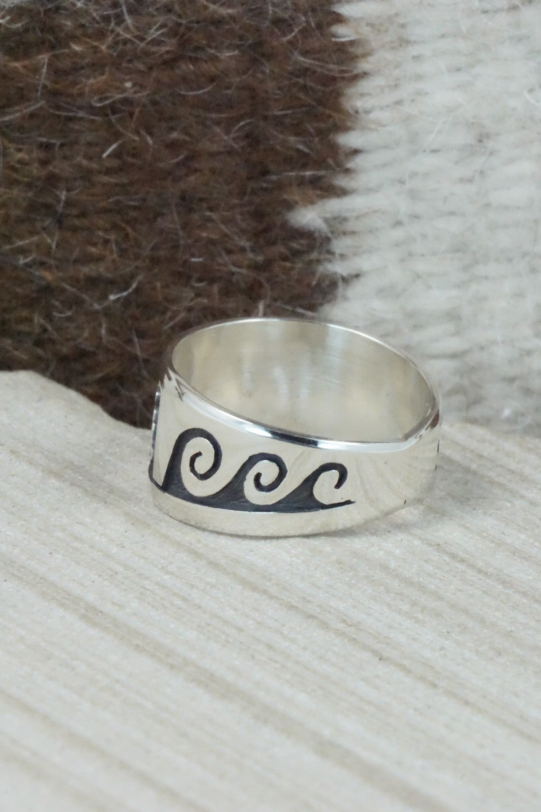Sterling Silver Ring - Timothy Mowa - Size 12