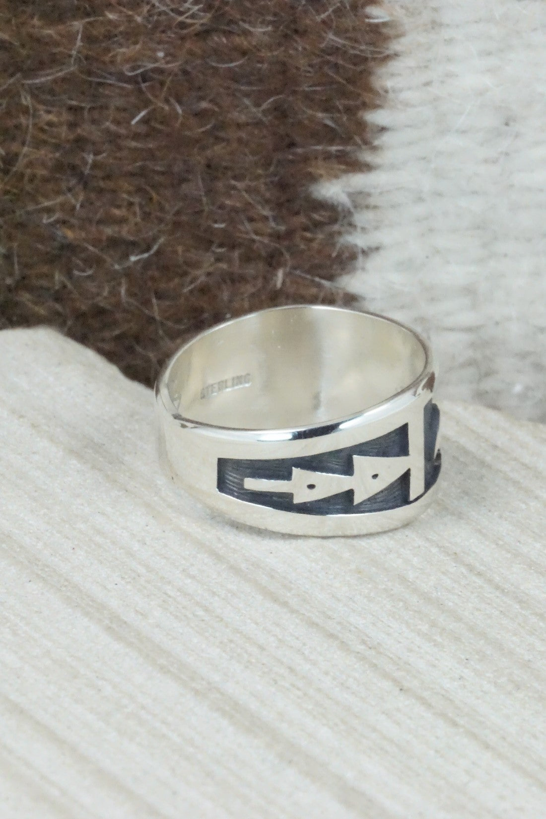 Sterling Silver Ring - Timothy Mowa - Size 12