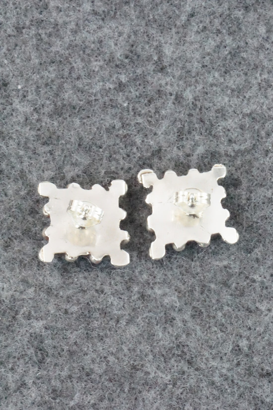 Turquoise & Sterling Silver Earrings - Calvert Lamy