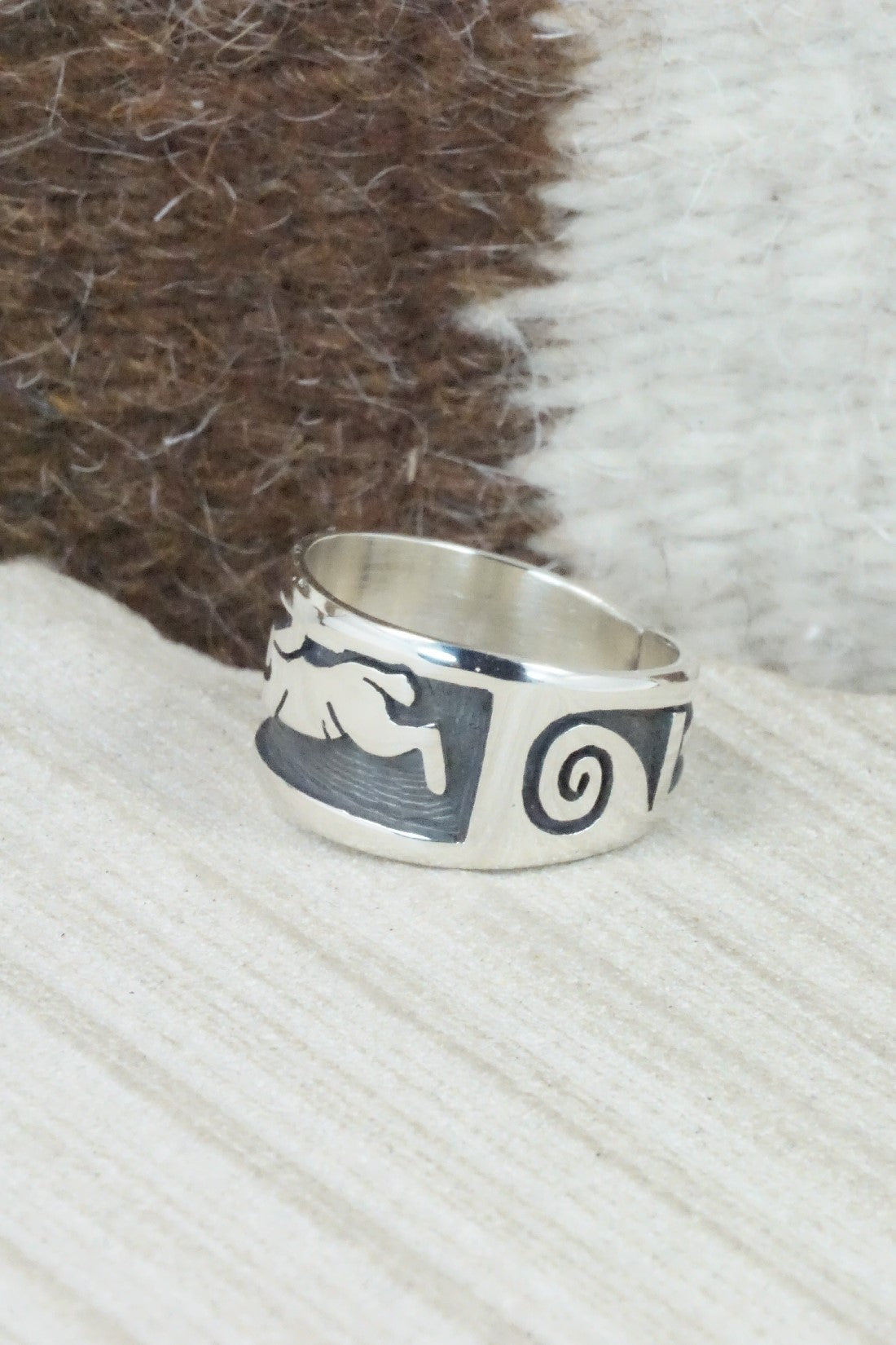 Sterling Silver Ring - Timothy Mowa - Size 9.5