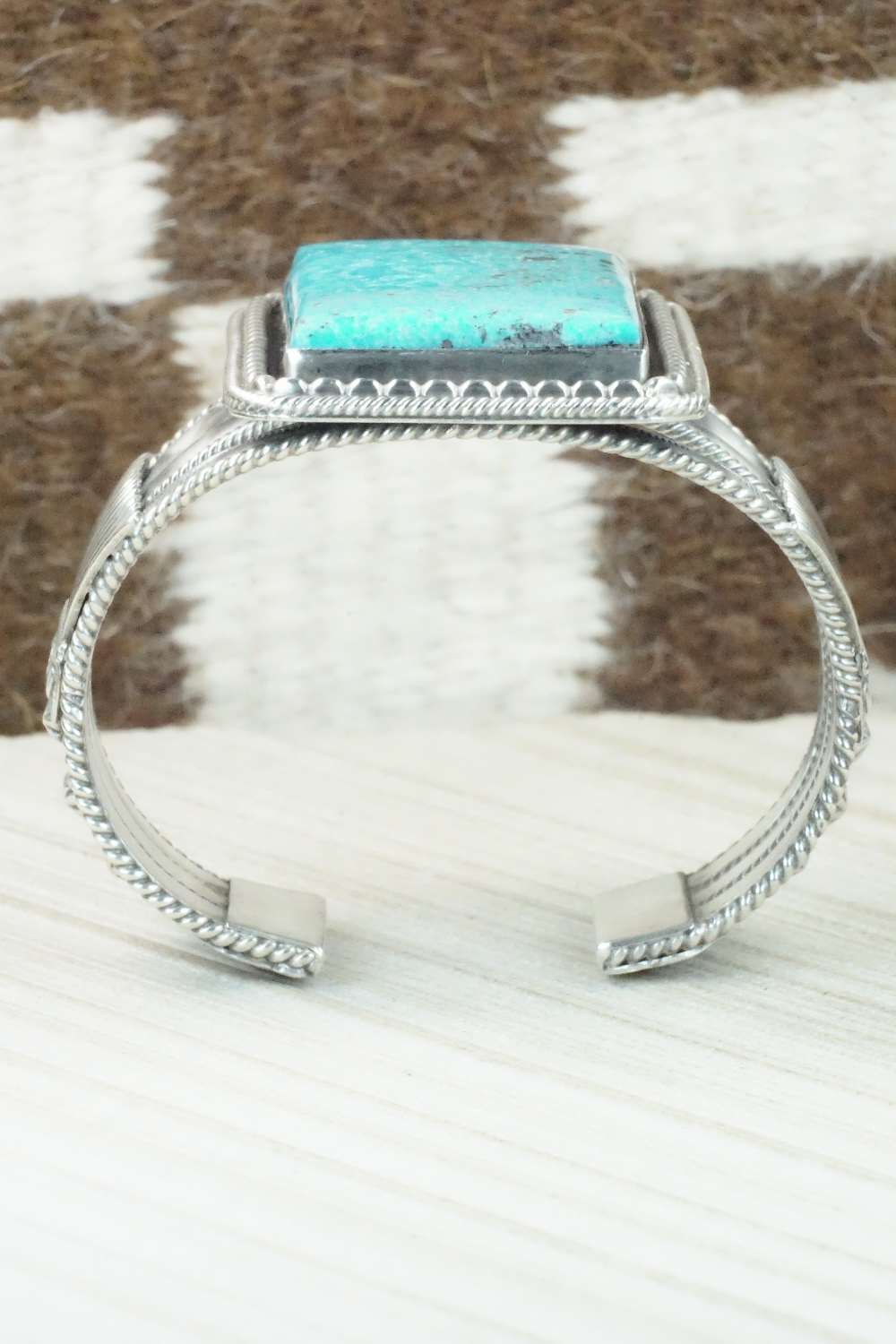 Turquoise & Sterling Silver Bracelet - Raymond Delgarito