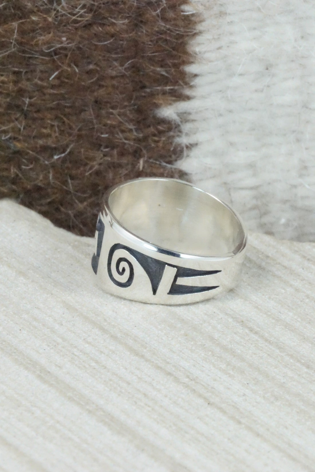 Sterling Silver Ring - Timothy Mowa - Size 9.5