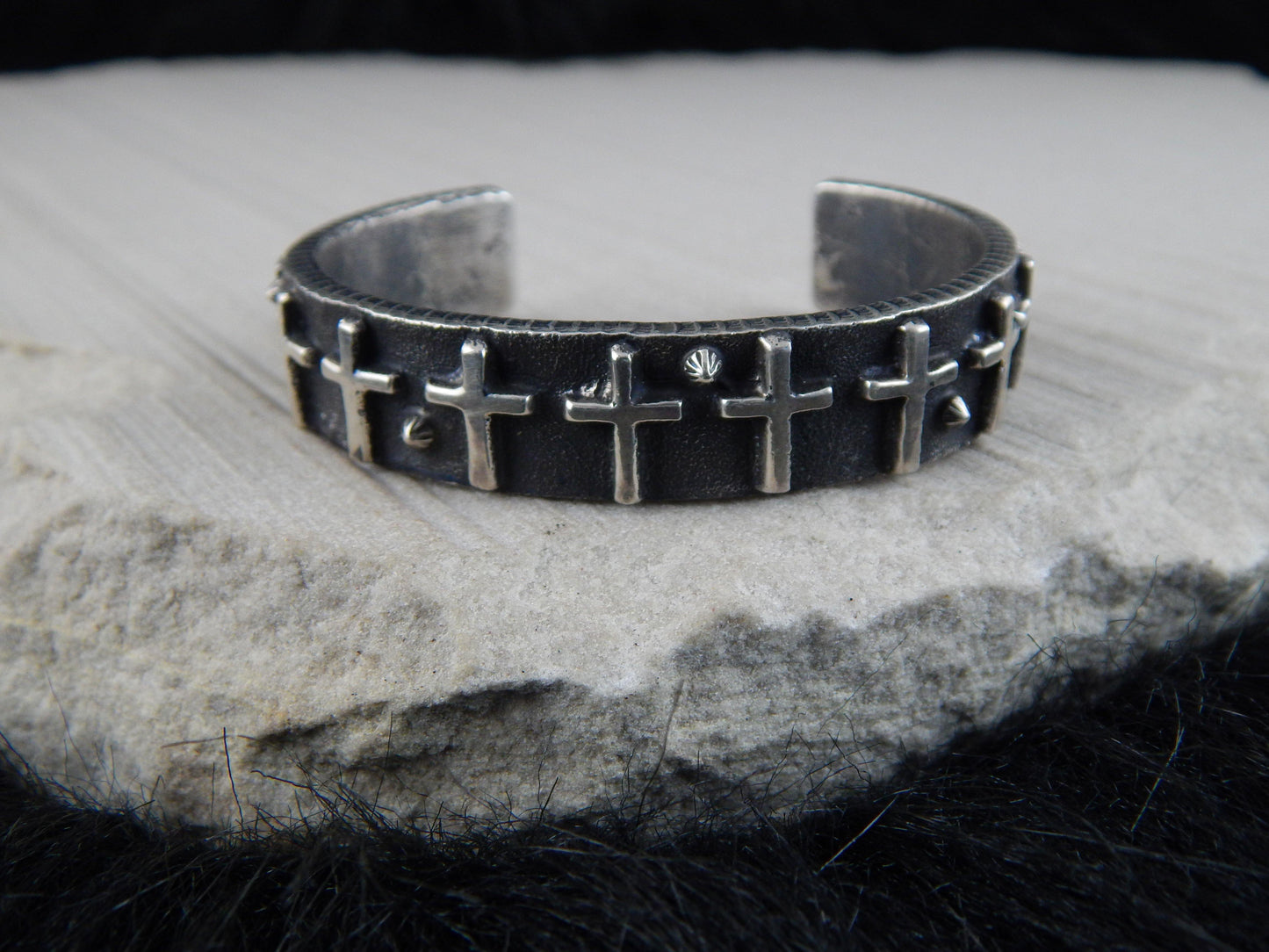 Navajo Sterling Silver Bracelet - Ernest Rangel - High Lonesome Trading