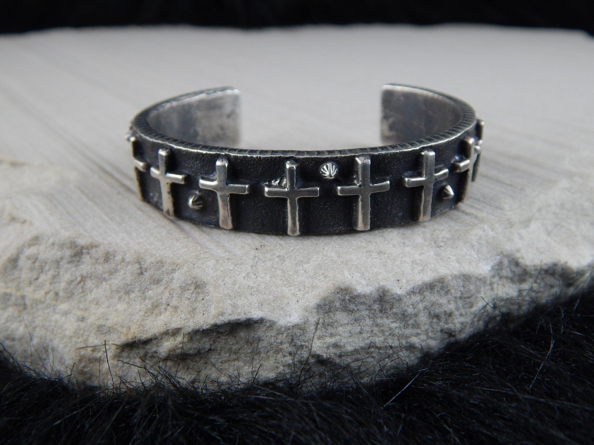 Navajo Sterling Silver Bracelet - Ernest Rangel - High Lonesome Trading