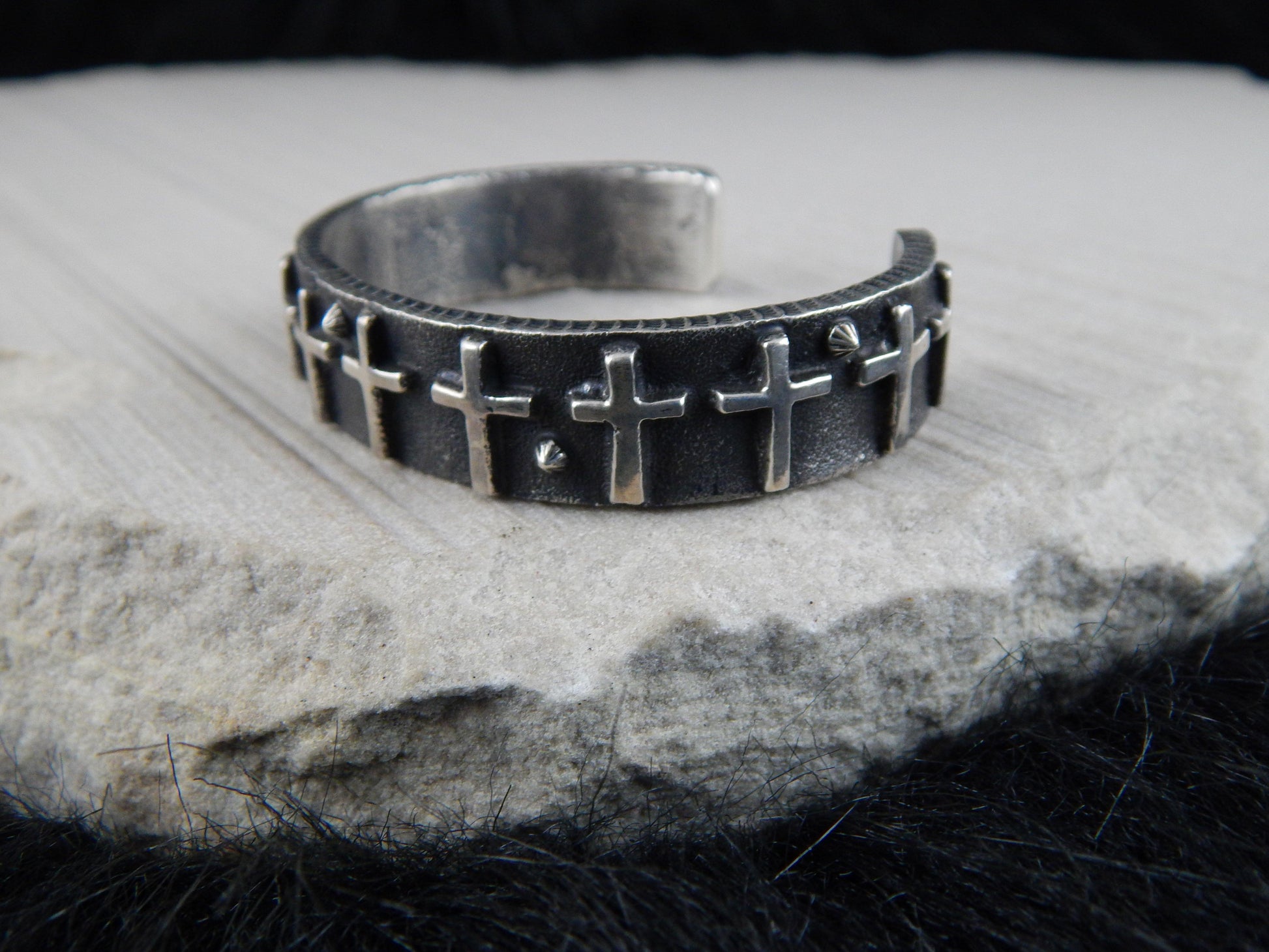 Navajo Sterling Silver Bracelet - Ernest Rangel - High Lonesome Trading