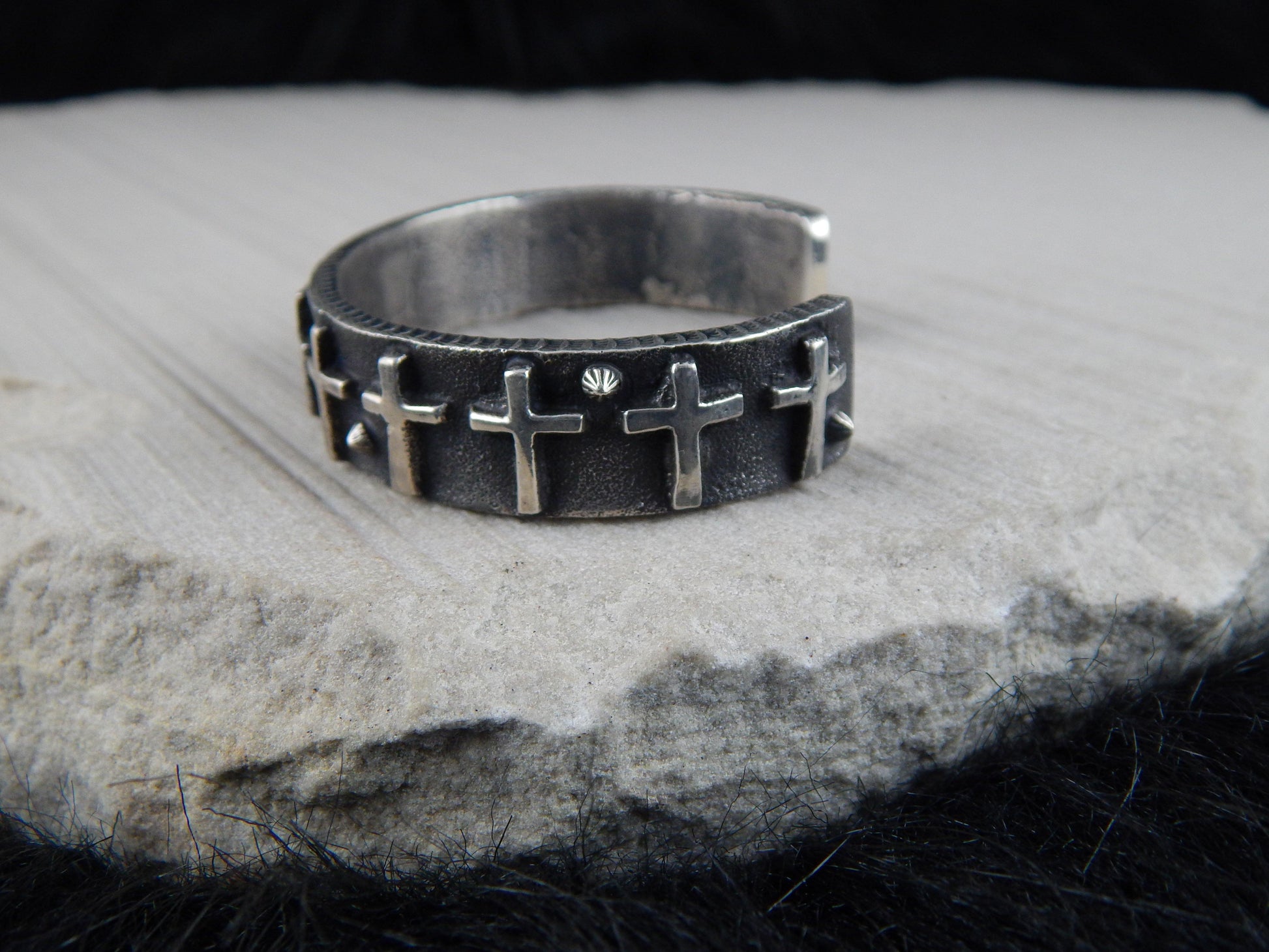 Navajo Sterling Silver Bracelet - Ernest Rangel - High Lonesome Trading