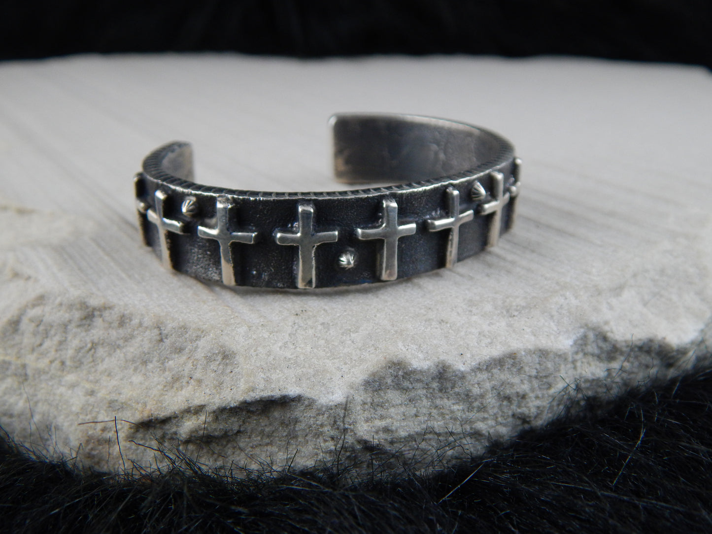 Navajo Sterling Silver Bracelet - Ernest Rangel - High Lonesome Trading
