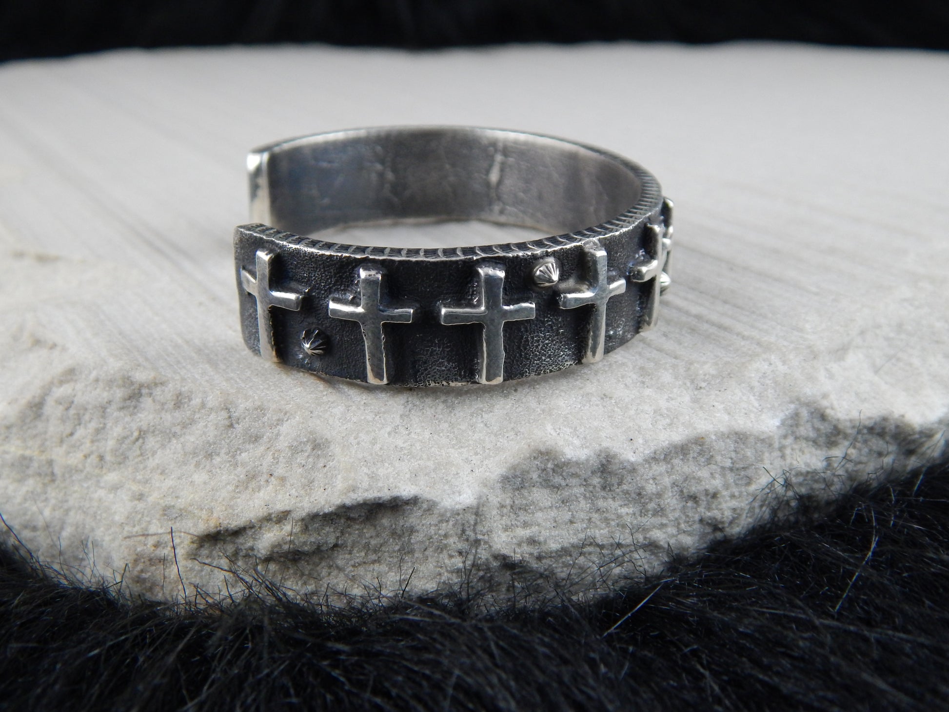 Navajo Sterling Silver Bracelet - Ernest Rangel - High Lonesome Trading