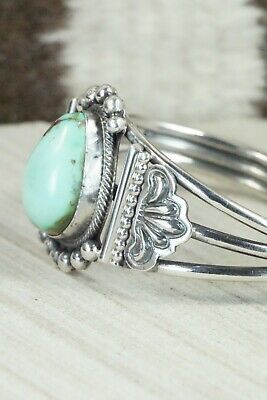 Turquoise and Sterling Silver Bracelet - Leon Martinez