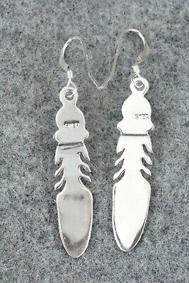 Turquoise & Sterling Silver Earrings - Lee Shorty