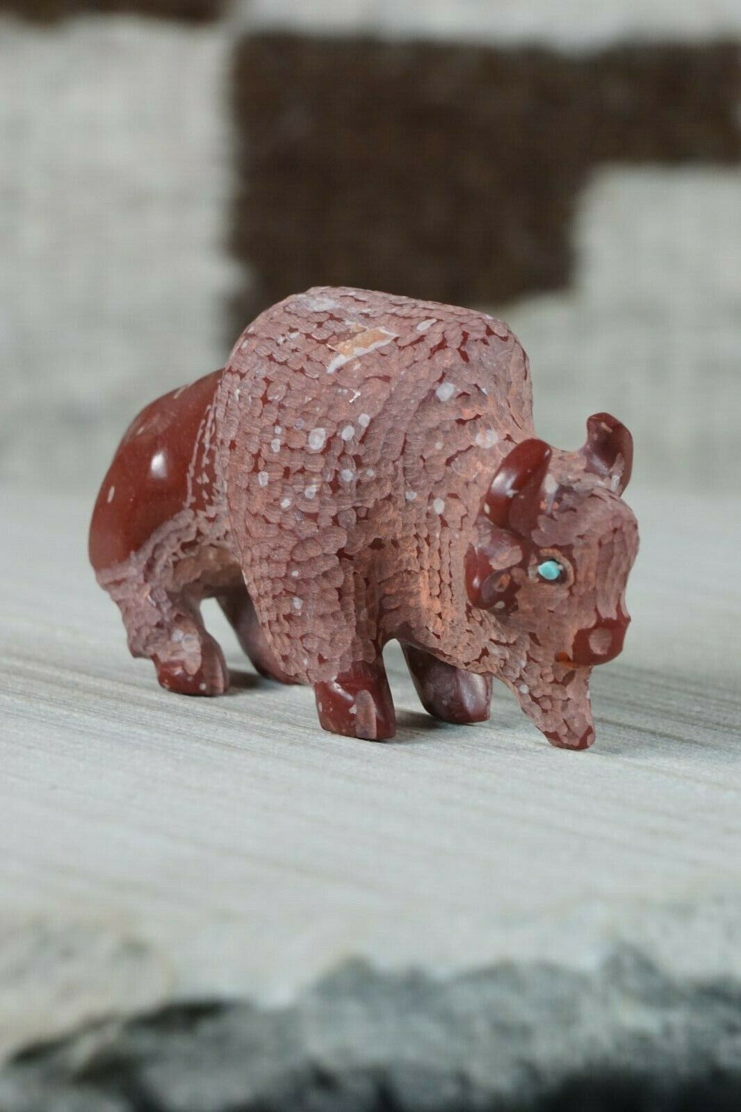 Buffalo Zuni Fetish Carving - Russell Shack - High Lonesome Trading