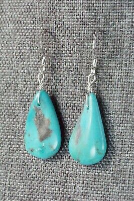 Turquoise & Sterling Silver Earrings - Navajo