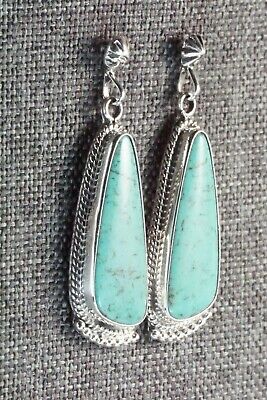 Turquoise & Sterling Silver Earrings - Verley Betone