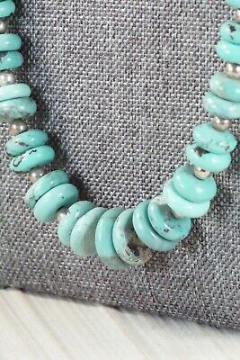 Turquoise & Sterling Silver Necklace - Navajo