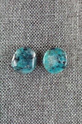 Turquoise & Sterling Silver Earrings - Joann Garcia - Santo Domingo
