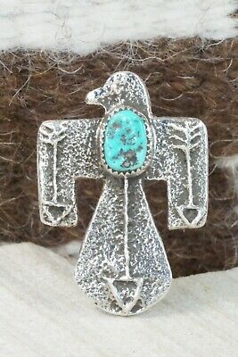 Turquoise & Sterling Silver Ring - Delbert Arviso - Size 7.5