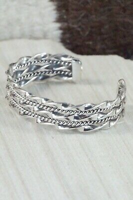 Navajo Sterling Silver Bracelet - Elaine Tahe