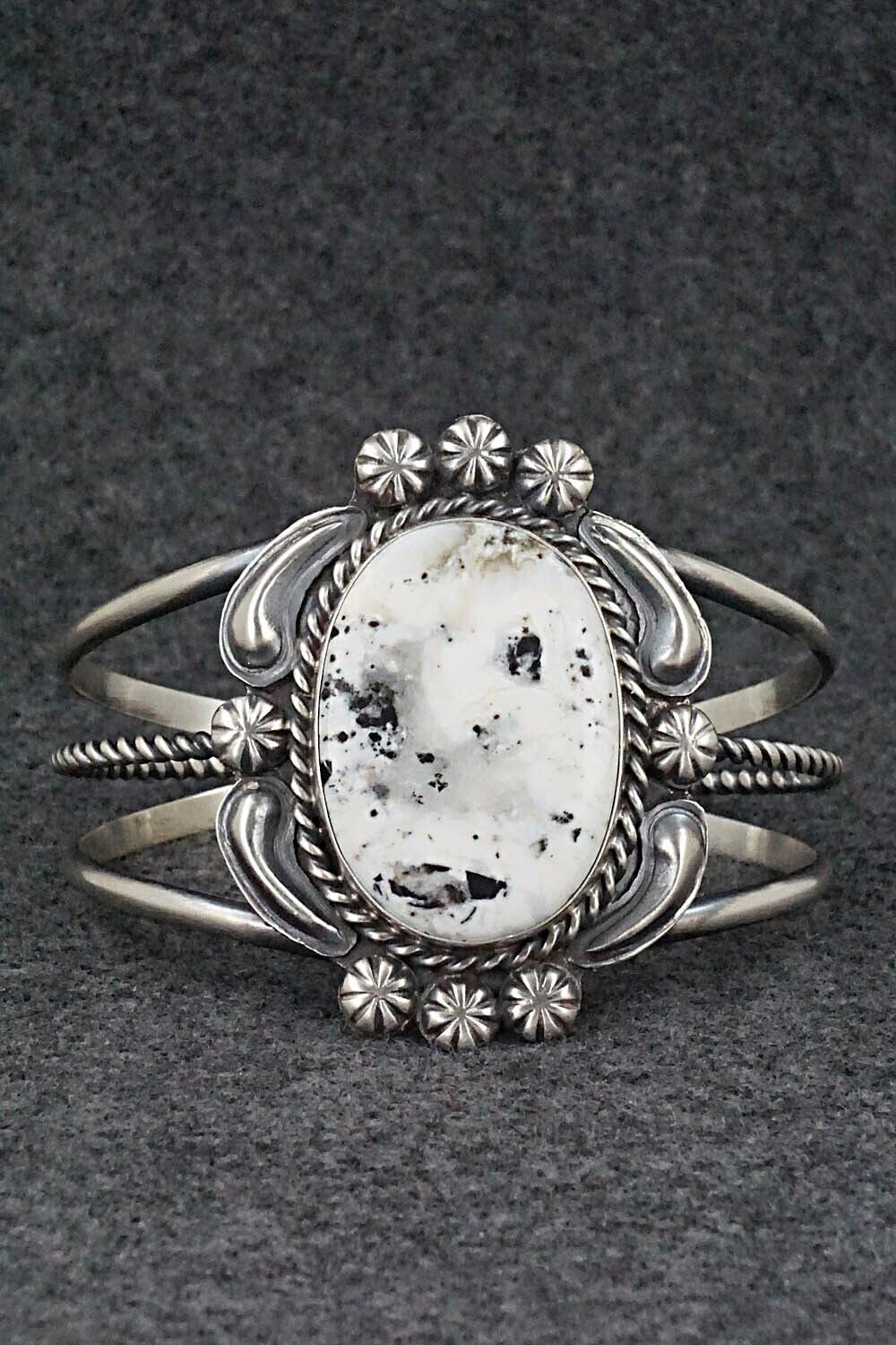 White Buffalo & Sterling Silver Bracelet - Jeff James