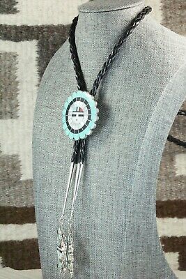 Turquoise & Sterling Silver Bolo Tie - Bryant Othole