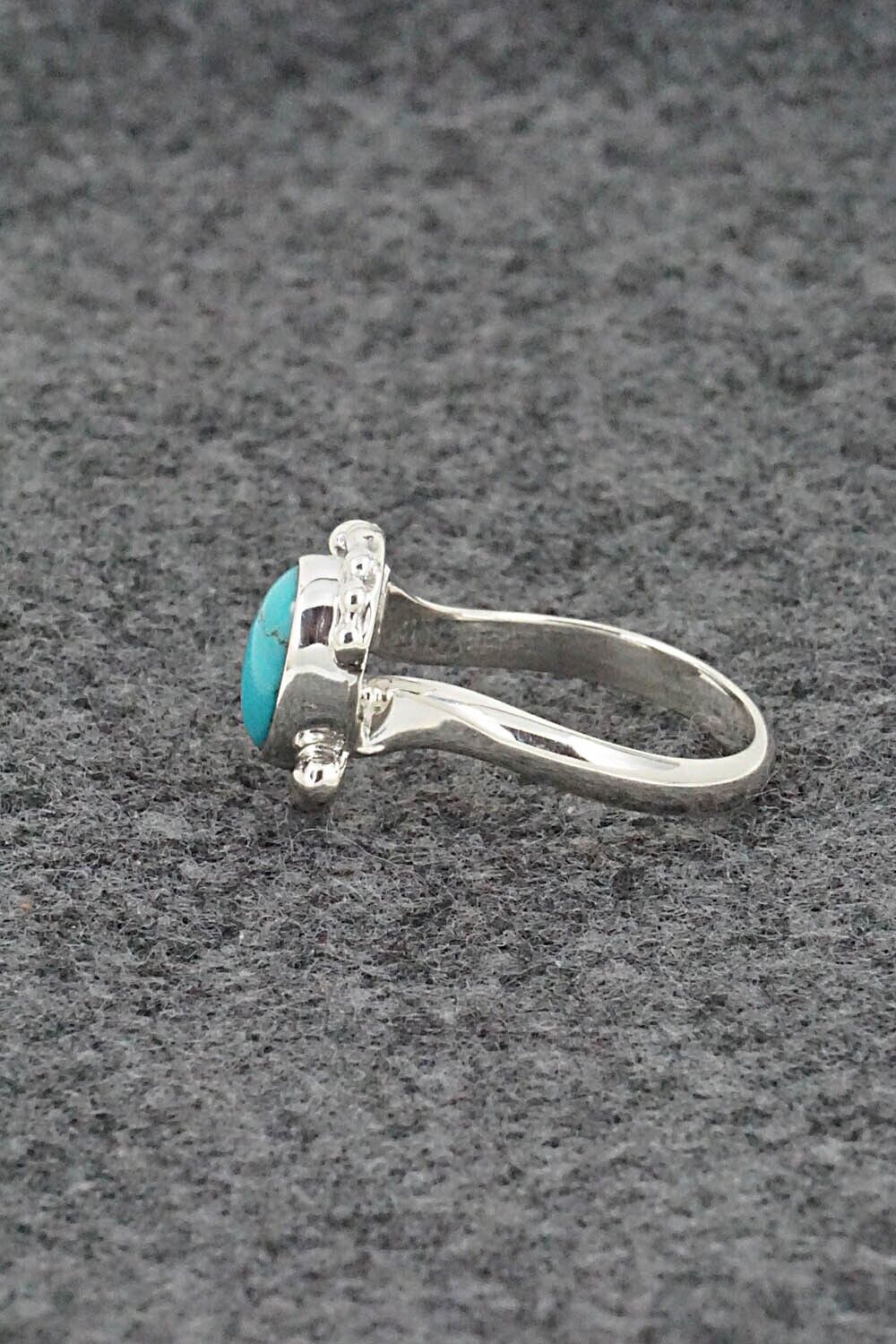 Turquoise & Sterling Silver Ring - William Begay - Size 5.25