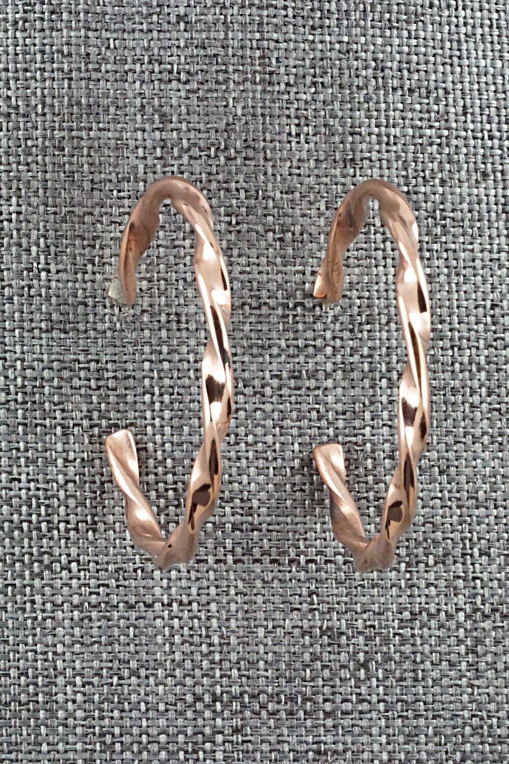Copper Hoop Earrings - Elaine Tahe