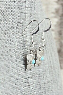 Turquoise & Sterling Silver Earrings - Lucille Platero