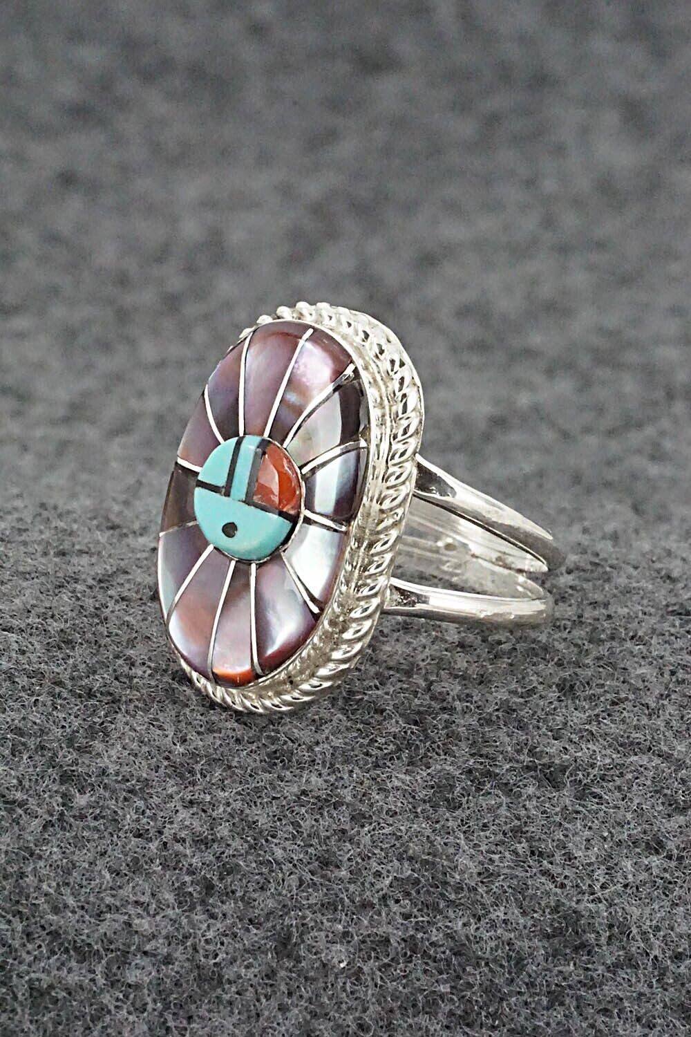 Multi Stone & Sterling Silver Ring - Ola Eriacho - Size 8