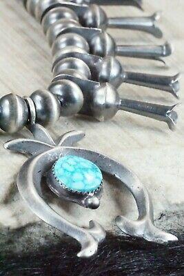 Turquoise & Sterling Silver Squash Blossom - Presley Haley - High Lonesome Trading