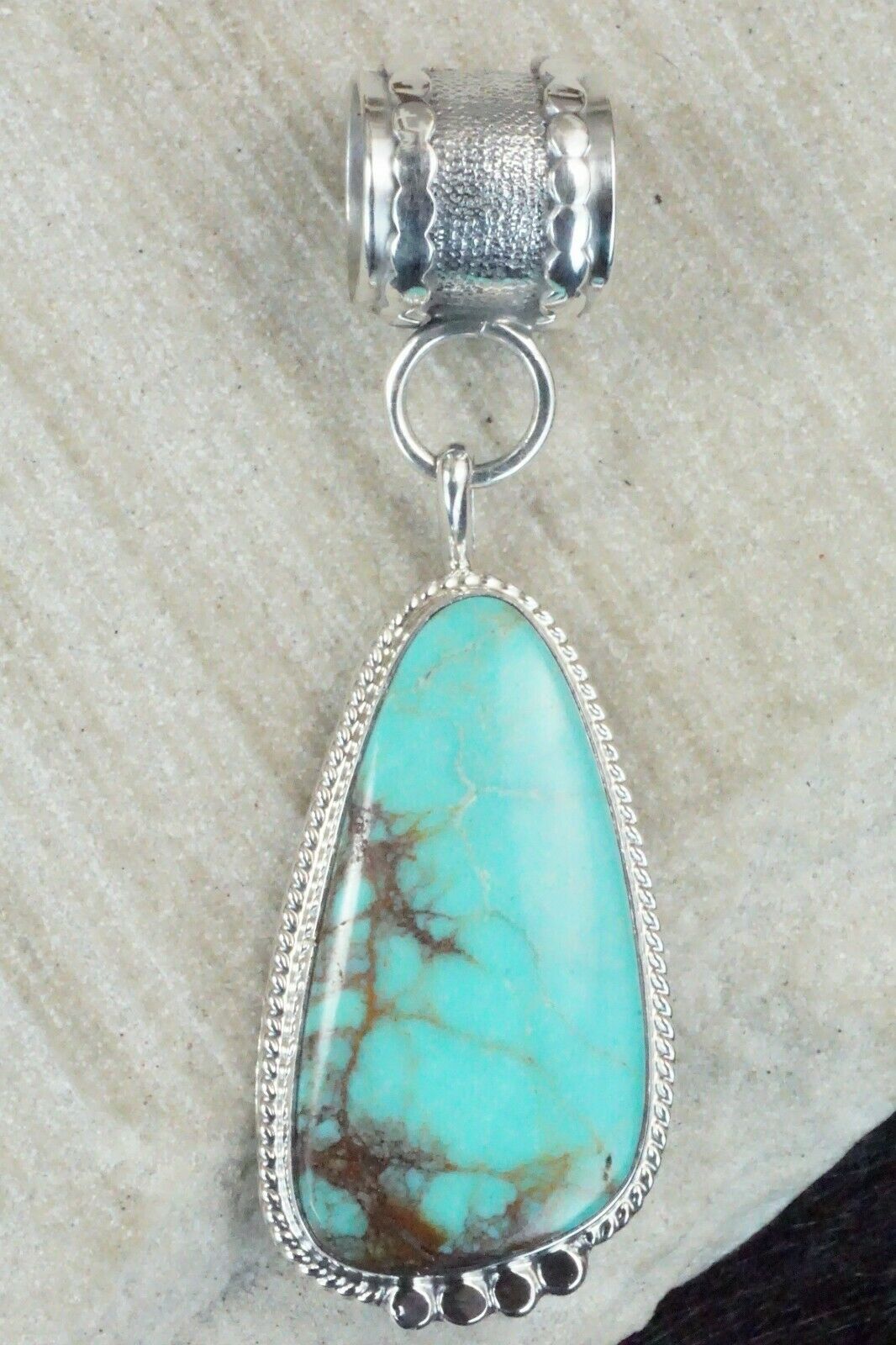 Turquoise and Sterling Silver Pendant - Sharon McCarthy