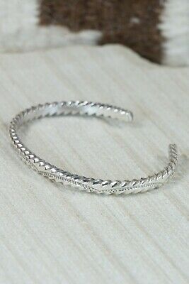 Navajo Sterling Silver Bracelet - Elaine Tahe