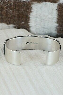 Navajo Sterling Silver Bracelet - Leander Tahe