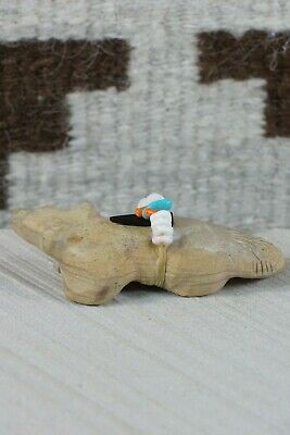 Badger Zuni Fetish Carving - Donovan Laiwakete - High Lonesome Trading