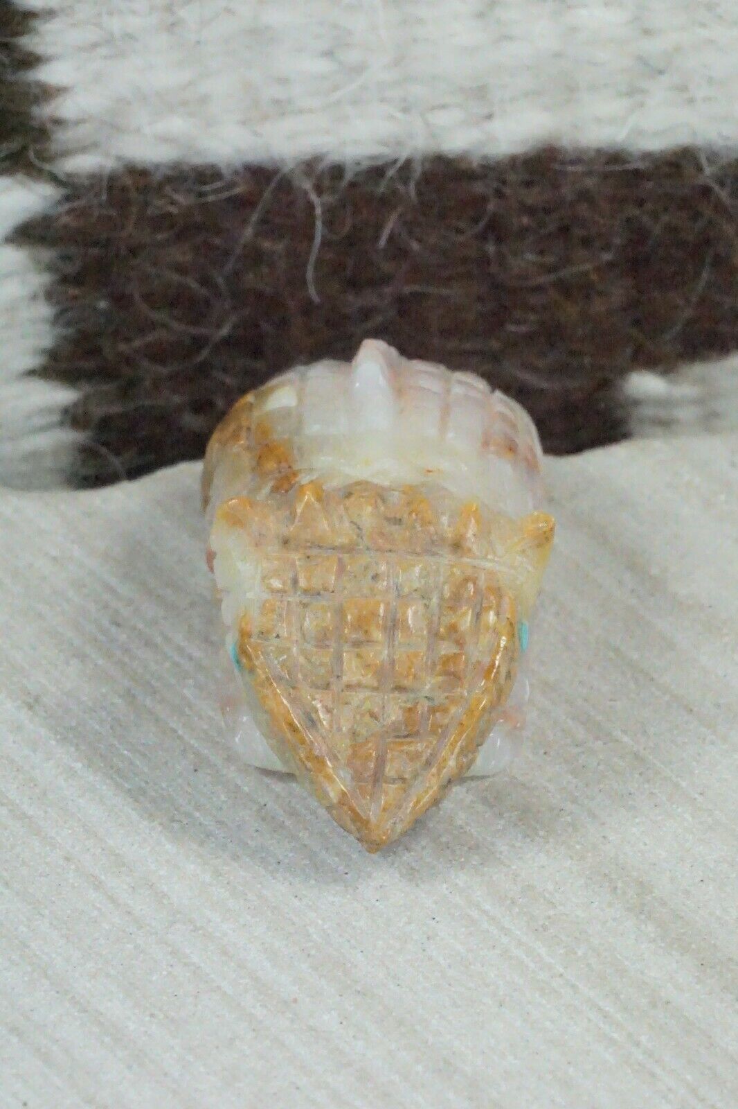 Horned Toad Zuni Fetish Carving - Jonas Hastito