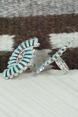 Turquoise & Sterling Silver Squash Blossom Set - Lavell Byjoe - High Lonesome Trading