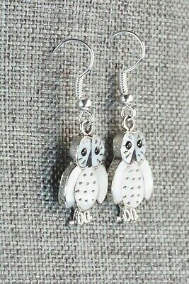 Mother of Pearl & Sterling Silver Earrings - Reginda Kallestewa