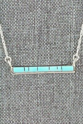 Turquoise & Sterling Silver Necklace - Rolanda Natachu